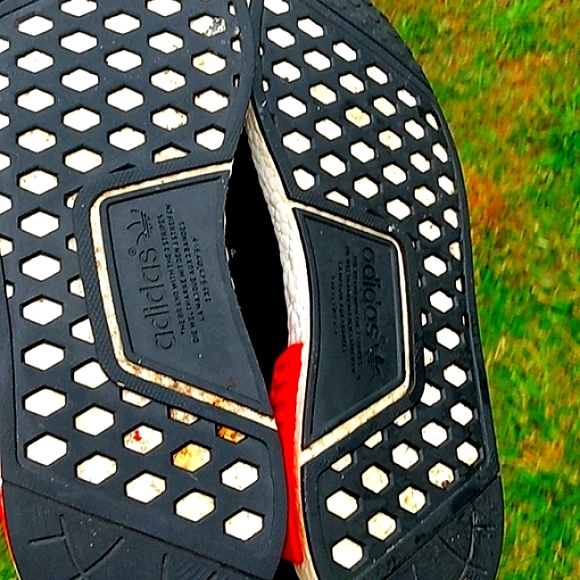 Adidas nmd 2016 "OG"COLORWAY BLK/WT/RD/BLU. EVERYTHING OG !!! Rare hard find** - Picture 7 of 7